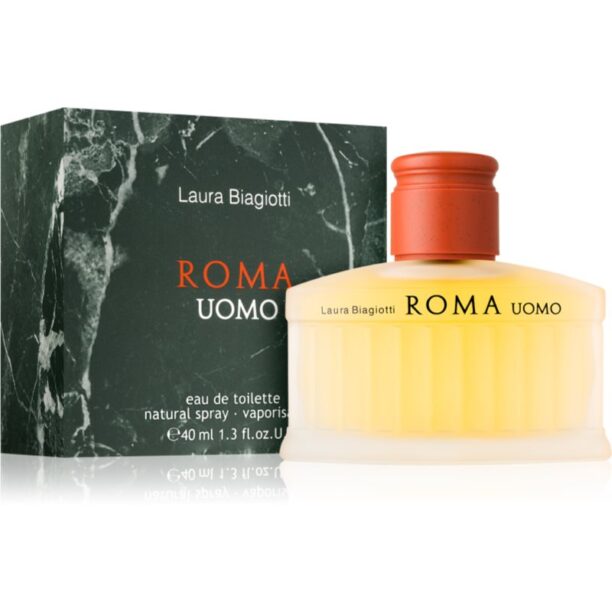 Laura Biagiotti Roma Uomo for men Eau de Toilette pentru bărbați 40 ml preţ