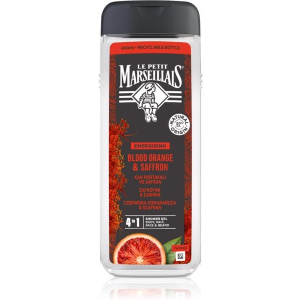 Le Petit Marseillais Blood Orange & Saffron gel de duș 4 in 1 pentru bărbați 400 ml preţ