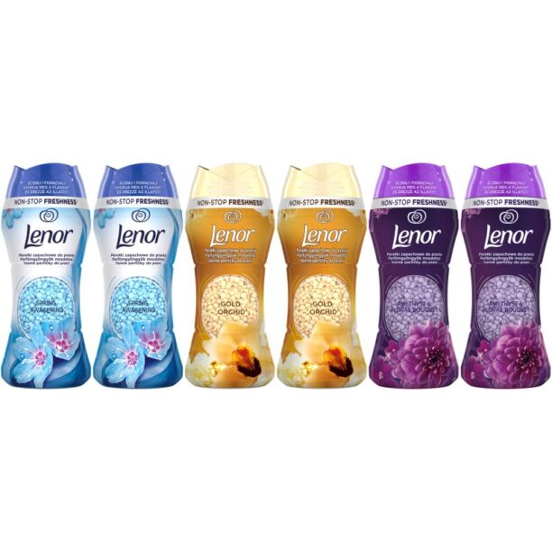 Lenor Mix Pack perle parfumate pentru 6x210 g