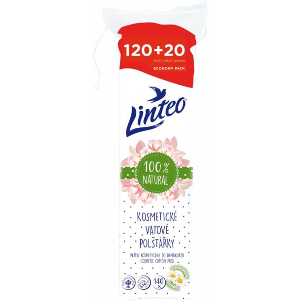 Linteo Natural Cotton Pads tampoane din bumbac 140 buc