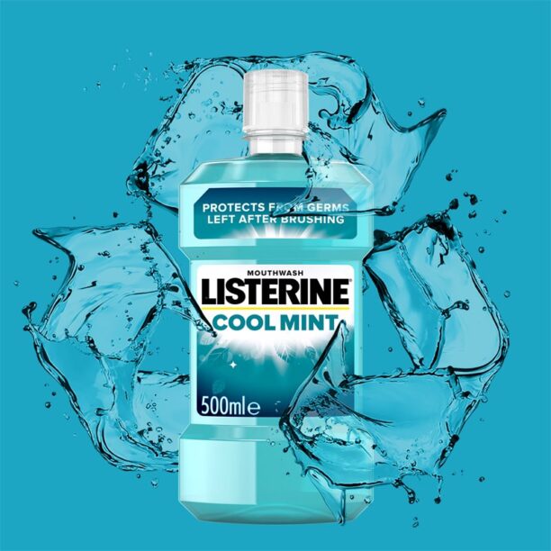 Preţ Listerine Cool Mint apă de gură pentru o respirație proaspătă 500 ml