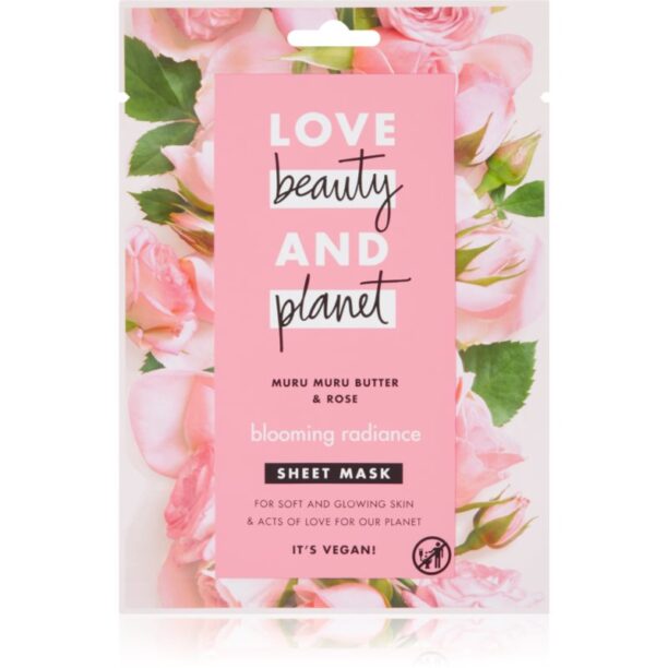 Love Beauty & Planet Blooming Radiance Muru Muru Butter & Rose masca pentru celule pentru o piele mai luminoasa 21 ml preţ