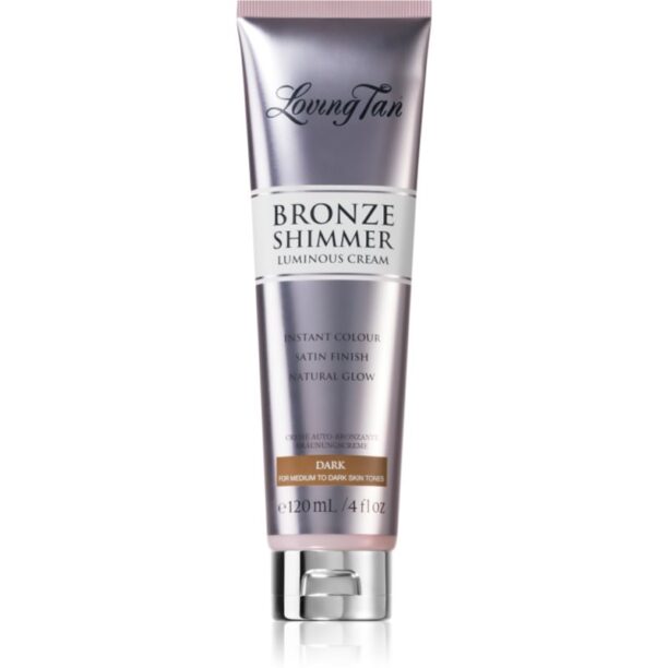 Loving Tan Bronze Shimmer crema autobronzanta culoare Dark 120 ml preţ