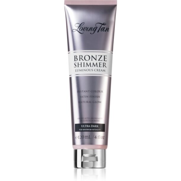 Loving Tan Bronze Shimmer crema autobronzanta culoare Ultra Dark 120 ml preţ