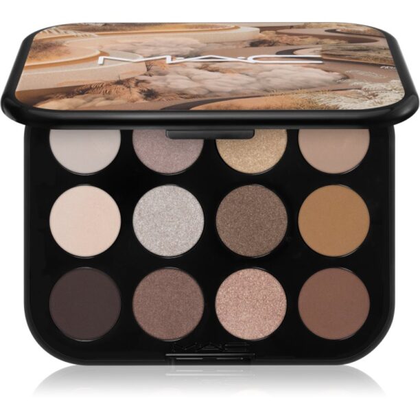 MAC Cosmetics Connect In Colour Eye Shadow Palette 12 shades paletă cu farduri de ochi culoare Unfiltered Nudes 12