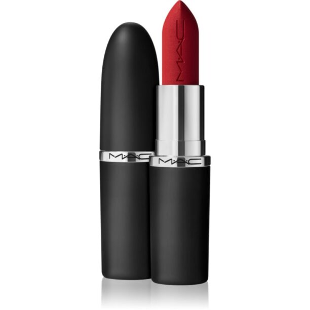 MAC Cosmetics MACximal Silky Matte Lipstick ruj mat culoare Russian Red 3