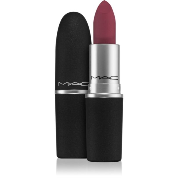 MAC Cosmetics Powder Kiss Lipstick ruj mat culoare Burning Love 3 g preţ