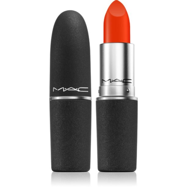 MAC Cosmetics Powder Kiss Lipstick ruj mat culoare Style Shocked! 3 g preţ