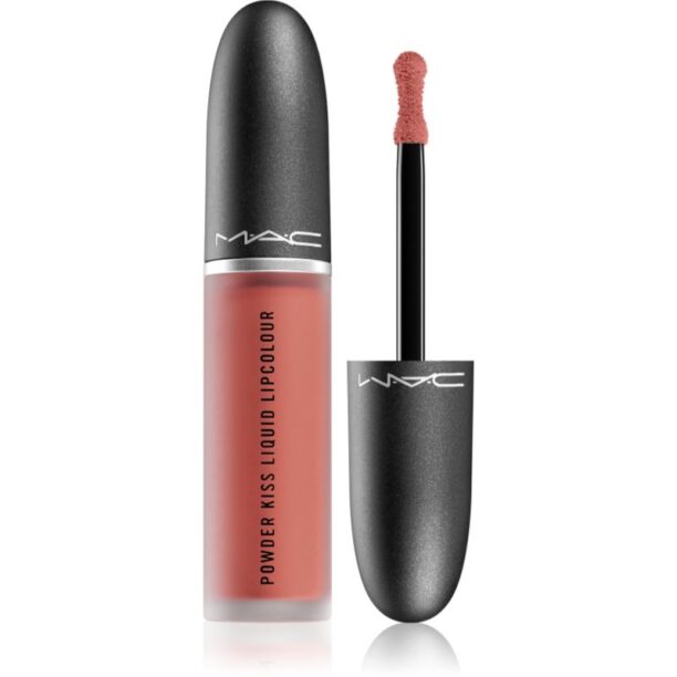 MAC Cosmetics Powder Kiss Liquid Lipcolour ruj lichid mat culoare Mull it Over 5 ml preţ