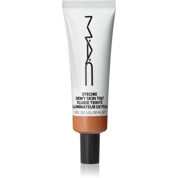 MAC Cosmetics Strobe Dewy Skin Tint cremă hidratantă nuanțatoare culoare Deep 3 30 ml preţ