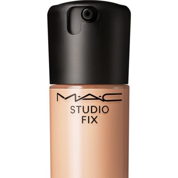 Original MAC Cosmetics Studio Fix Fluid SPF 15 24HR Matte Foundation + Oil Control machiaj cu efect matifiant SPF 15 culoare N4 30 ml