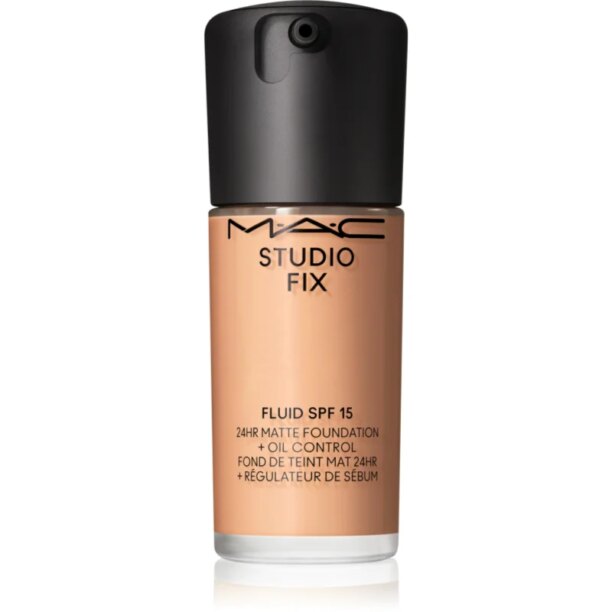 MAC Cosmetics Studio Fix Fluid SPF 15 24HR Matte Foundation + Oil Control machiaj cu efect matifiant SPF 15 culoare NC27 30 ml preţ