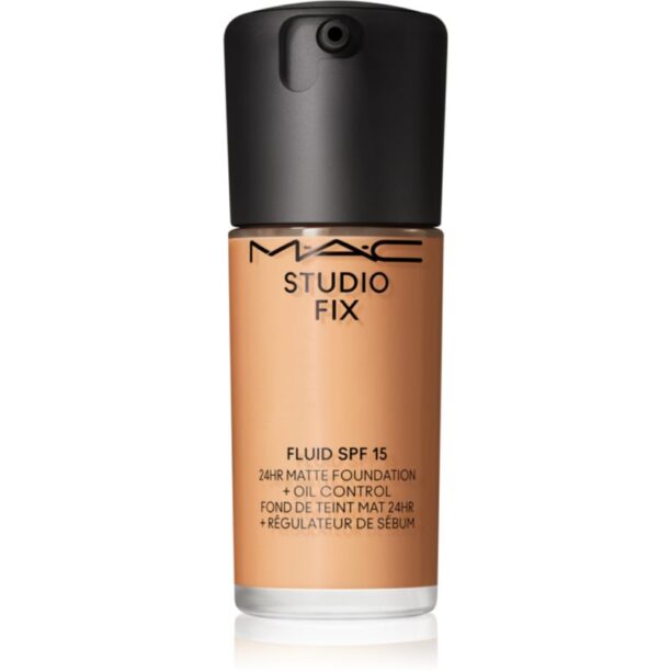 MAC Cosmetics Studio Fix Fluid SPF 15 24HR Matte Foundation + Oil Control machiaj cu efect matifiant SPF 15 culoare NC40 30 ml preţ