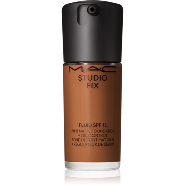 MAC Cosmetics Studio Fix Fluid SPF 15 24HR Matte Foundation + Oil Control machiaj cu efect matifiant SPF 15 culoare NC50 30 ml preţ