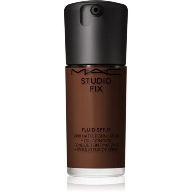 MAC Cosmetics Studio Fix Fluid SPF 15 24HR Matte Foundation + Oil Control machiaj cu efect matifiant SPF 15 culoare NC65 30 ml preţ