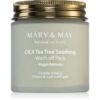 MARY & MAY Cica Tea Tree Soothing Masca de curatare cu minerale si argila pentru netezirea pielii 125 g