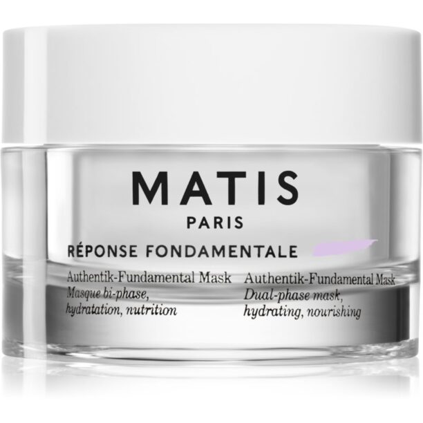 MATIS Paris Réponse Fondamentale Authentik-Fundamental Mask mască facială regeneratoare și hidratantă pentru tratarea tenului în două faze 50 ml