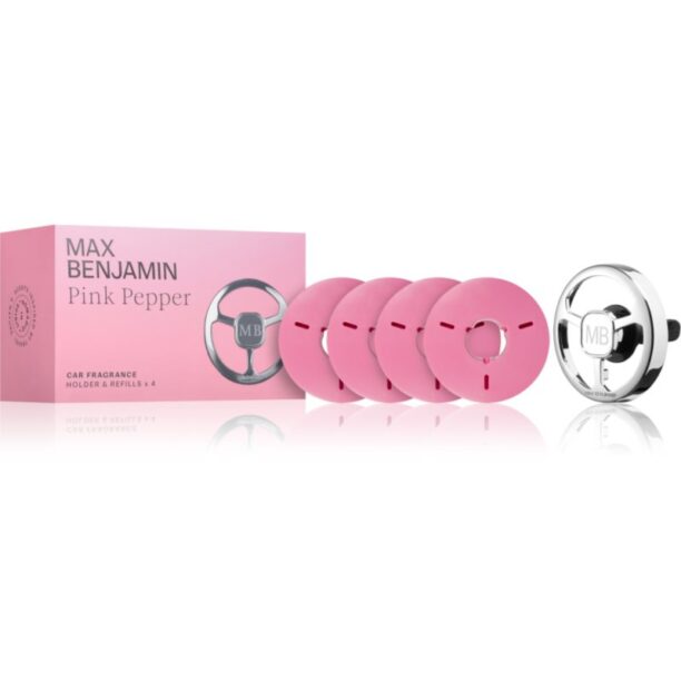 MAX Benjamin Pink Pepper parfum pentru masina set cadou