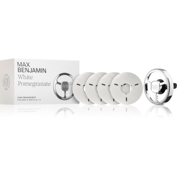 MAX Benjamin White Pomegranate parfum pentru masina set cadou