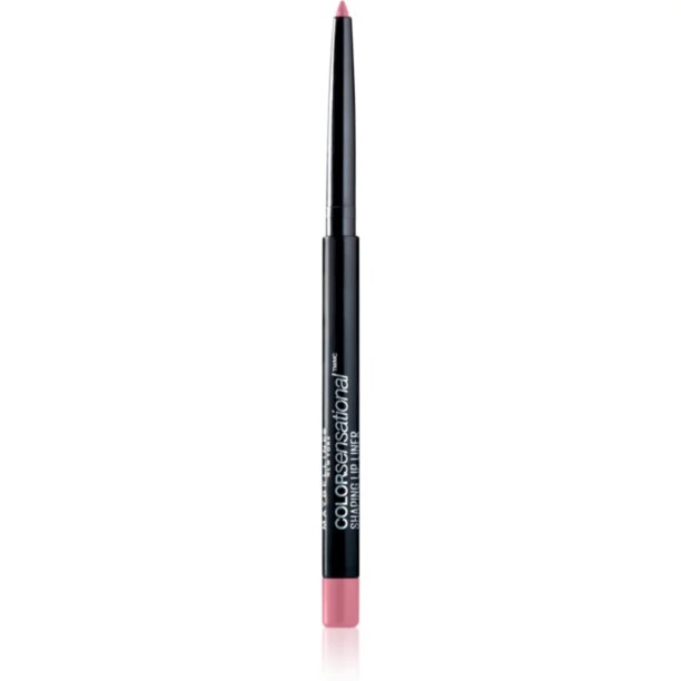 MAYBELLINE NEW YORK Color Sensational Shaping Lip Liner creion contur pentru buze cu ascutitoare culoare 60 Palest Pink 1.2 g