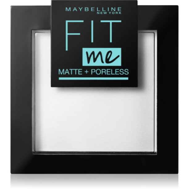 MAYBELLINE NEW YORK Fit Me! Matte+Poreless pudra matuire culoare 090 Translucent 9 g preţ