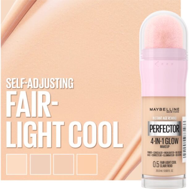 Cumpăra MAYBELLINE NEW YORK Instant Perfector 4-in-1 machiaj de stralucire pentru un look natural culoare 0.5 Fair Light Cool 20 ml