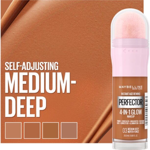 Cumpăra MAYBELLINE NEW YORK Instant Perfector 4-in-1 machiaj de stralucire pentru un look natural culoare 03 Medium Deep 20 ml