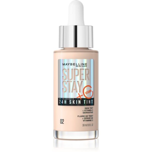 MAYBELLINE NEW YORK SuperStay Vitamin C Skin Tint ser pentru uniformizarea nuantei tenului culoare 02 30 ml preţ