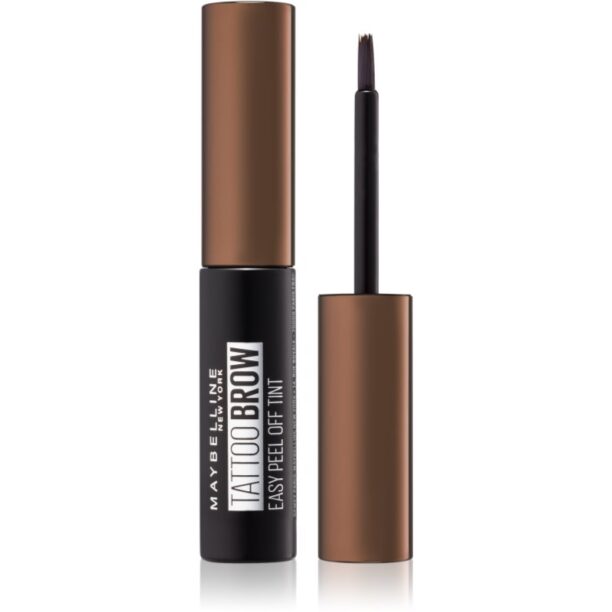 MAYBELLINE NEW YORK Tattoo Brow vopsea gel semipermanentă pentru sprâncene culoare Chocolate Brown 4.6 g preţ