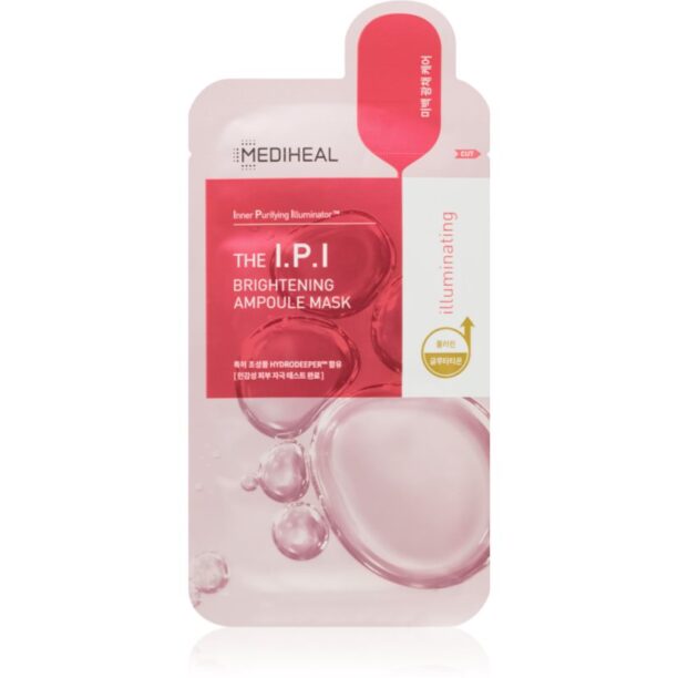 MEDIHEAL Ampoule Mask The I.P.I mască textilă iluminatoare cu efect de nutritiv 27 ml