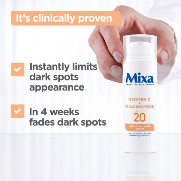 Preţ MIXA Anti-Dark Spot crema de zi impotriva petelor intunecate SPF 20 50 ml