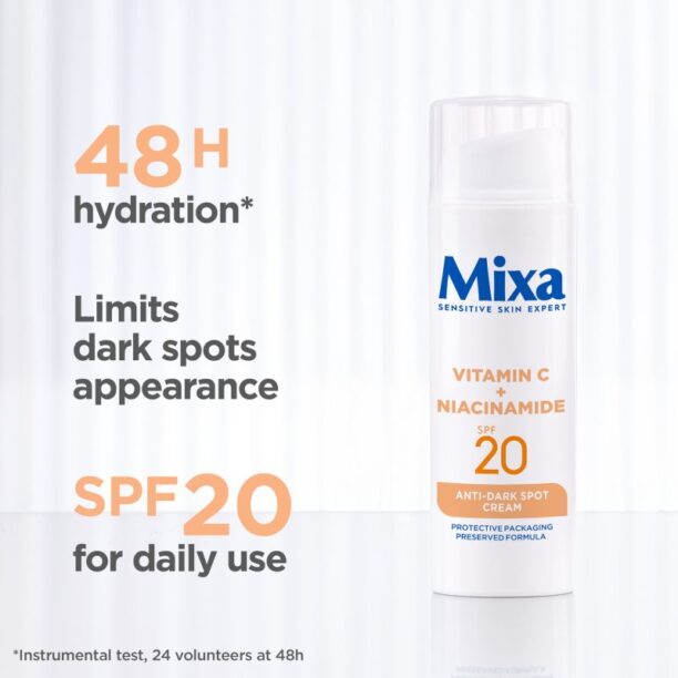 Original MIXA Anti-Dark Spot crema de zi impotriva petelor intunecate SPF 20 50 ml