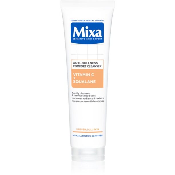 MIXA Anti-Dullness Comfort Cleanserm gel de curatare facial cu vitamina C 150 ml preţ