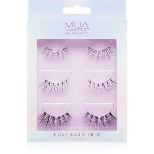 MUA Makeup Academy Half Lash Trio gene false 3x2 buc preţ