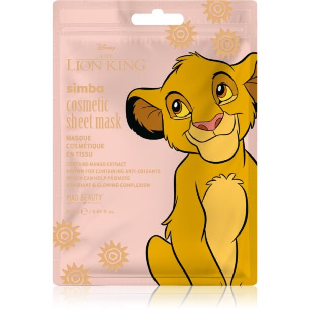 Mad Beauty Lion King Simba mască textilă revitalizantă 25 ml preţ