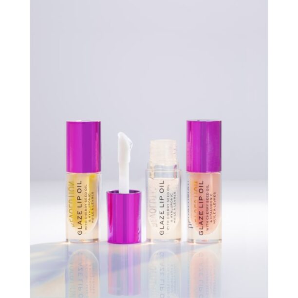 Cumpăra Makeup Revolution Glaze ulei pentru buze culoare Getaway Terracotta 4