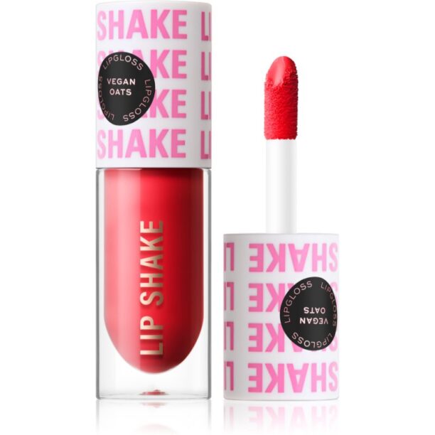 Makeup Revolution Lip Shake luciu de buze intens pigmentat culoare Strawberry Red 4