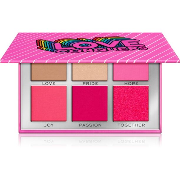 Makeup Revolution Power Shadow Palette paletă cu farduri de ochi culoare Love Conquers 6