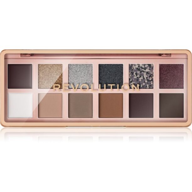 Makeup Revolution The Icon Palette paletă cu farduri de ochi culoare The Smokey Icon Grunge Palette 12x0.7 g preţ