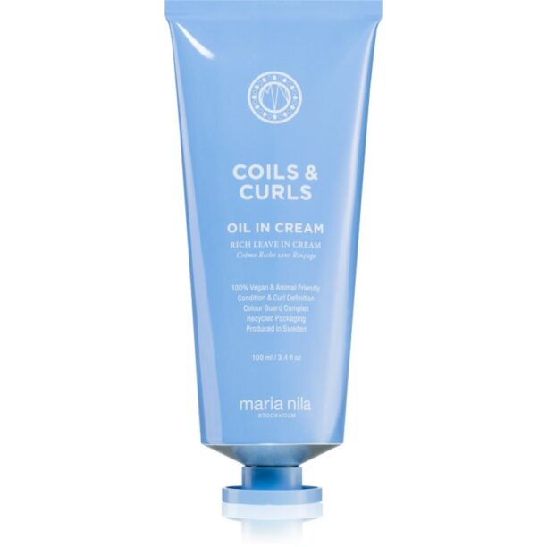 Maria Nila Coils & Curls Oil In Cream crema regeneratoare pentru par ondulat si cret 100 ml