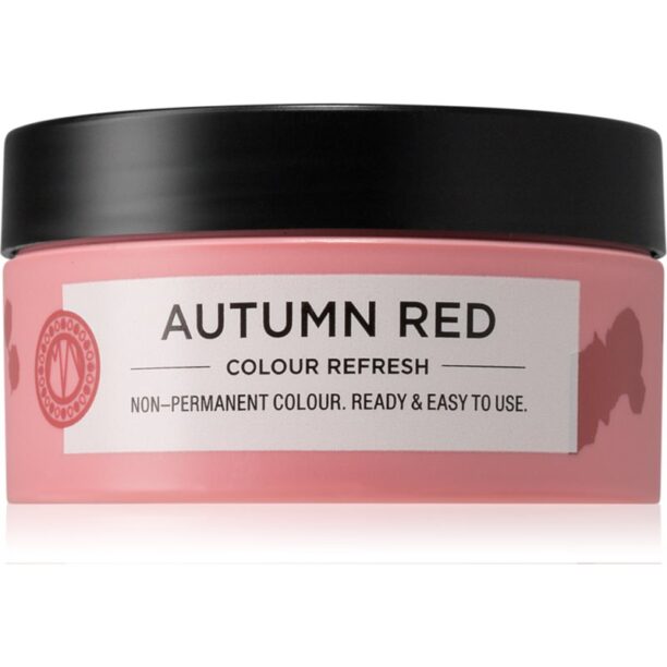 Maria Nila Colour Refresh Autumn Red mască fină de hrănire fără pigmenți permanenți de culoare rezistă la 4 - 10 spălări 6.60 100 ml preţ