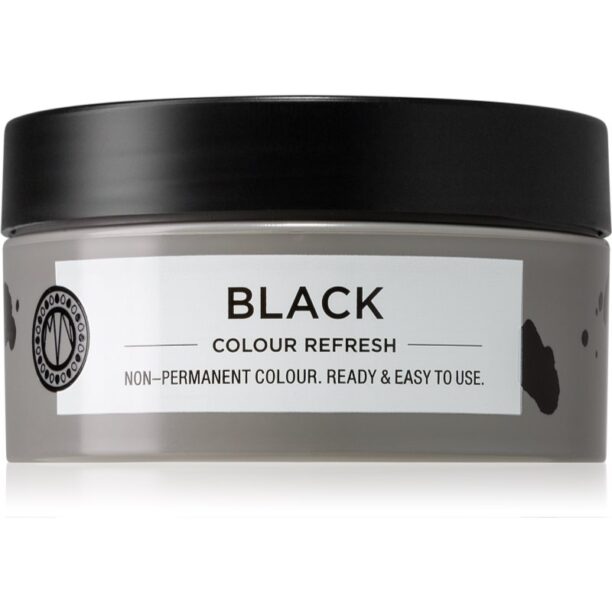 Maria Nila Colour Refresh Black mască fină de hrănire fără pigmenți permanenți de culoare rezistă la 4 - 10 spălări 2.00 100 ml preţ