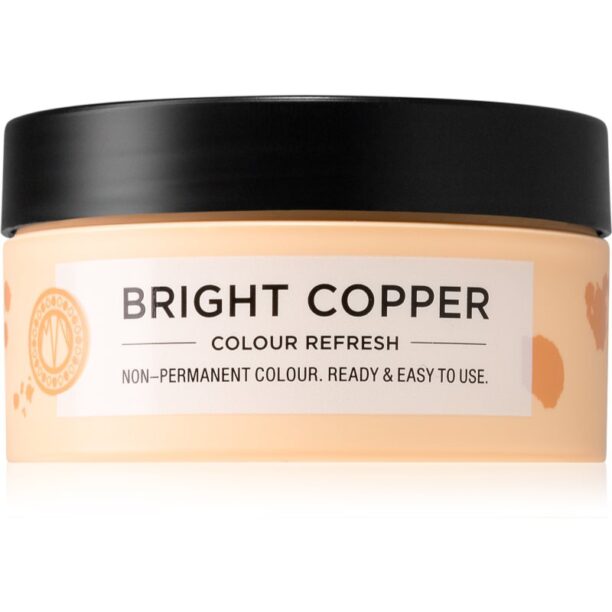 Maria Nila Colour Refresh Bright Copper mască fină de hrănire fără pigmenți permanenți de culoare rezistă la 4 - 10 spălări 7.40 100 ml preţ