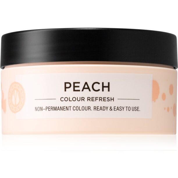 Maria Nila Colour Refresh Peach mască fină de hrănire fără pigmenți permanenți de culoare rezistă la 4 - 10 spălări 9.34 100 ml preţ