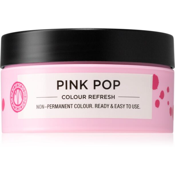 Maria Nila Colour Refresh Pink Pop mască fină de hrănire fără pigmenți permanenți de culoare rezistă la 4 - 10 spălări 0.06 100 ml preţ