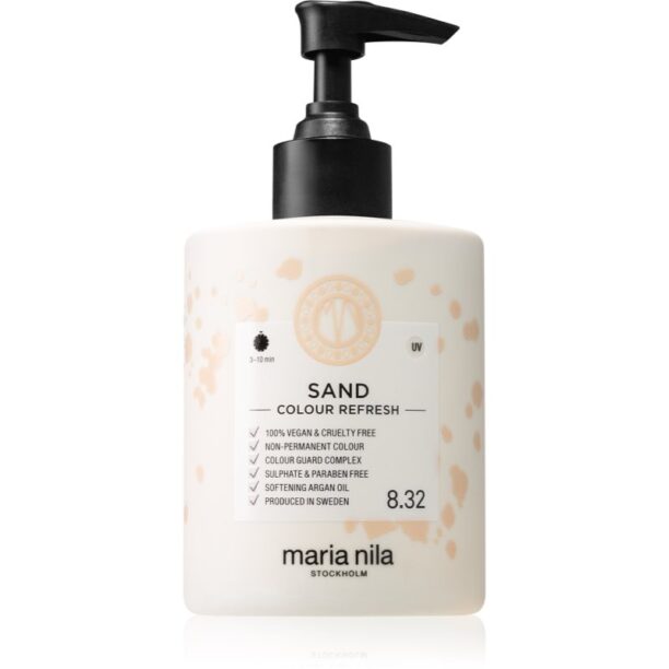 Maria Nila Colour Refresh Sand mască fină de hrănire fără pigmenți permanenți de culoare rezistă la 4 - 10 spălări 8.32 300 ml preţ