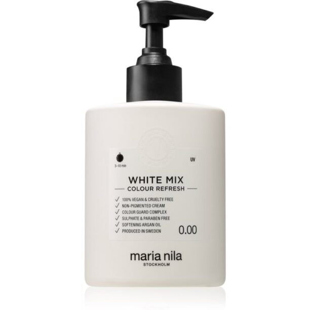 Maria Nila Colour Refresh White Mix masca hrănitoare fără pigmenți de culoare pentru a crea nuanțe pastelate rezistă la 4 - 10 spălări 0.00 300 ml preţ