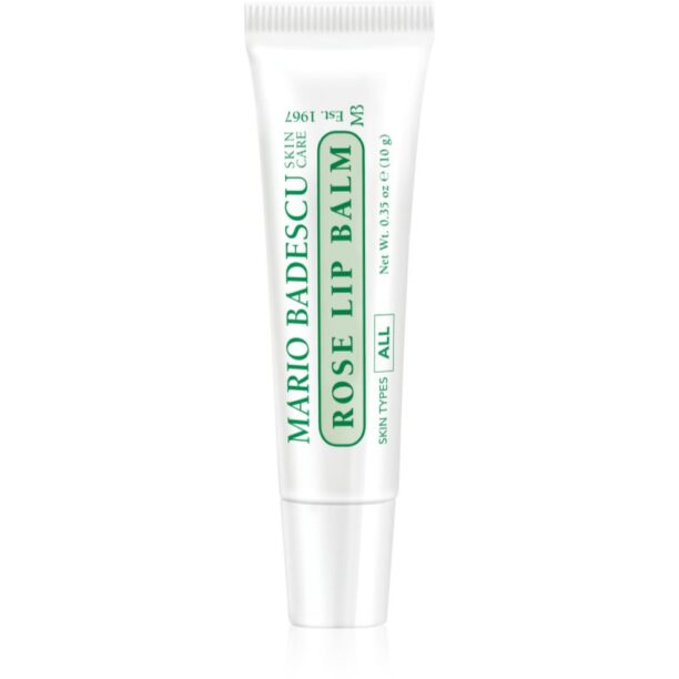 Mario Badescu Rose Lip Balm balsam de buze ultra nutritiv cu aromă de trandafiri 10 g preţ