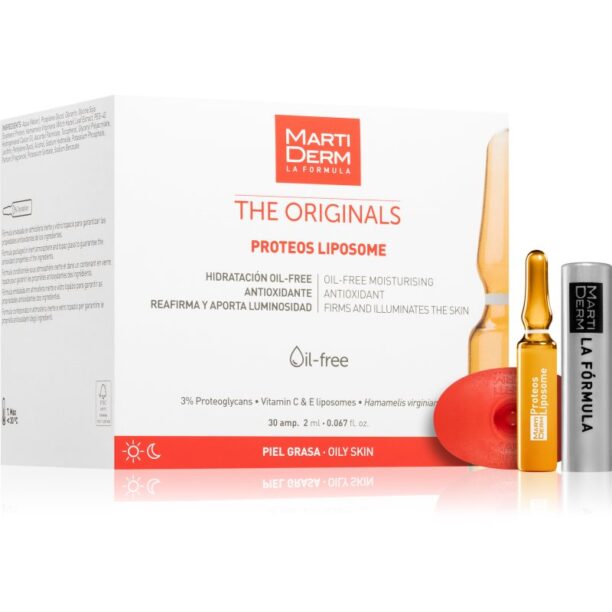 MartiDerm The Originals Proteos Liposome tratament anti-îmbătrânire corectare multiplă in fiole 30x2 ml