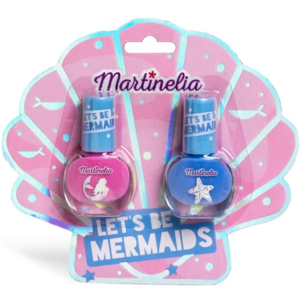 Martinelia Let´s be Mermaid Nail Duo set de lacuri de unghii pentru copii mai multe nuanțe Pink